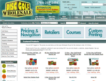 Tablet Screenshot of discgolfwholesale.com